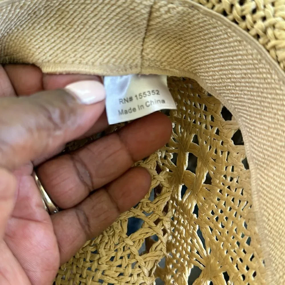 TOVOSO Straw Cowboy Hat for Women and Men with Shape-It Brim, O/S